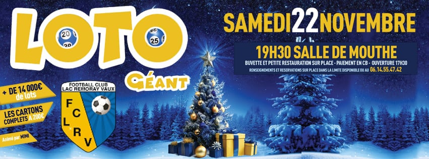 Loto Géant du LRV le samedi 22 novembre 2025